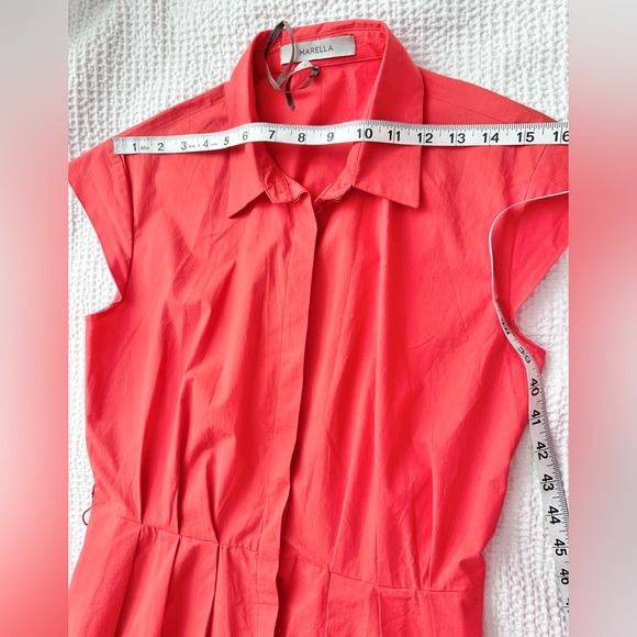 Marella cap sleeve pleated midi dress - Picture 10 of 12